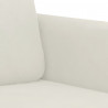 Sofa 2-osobowa, kremowy, 140 cm, tapicerowana aksamitem