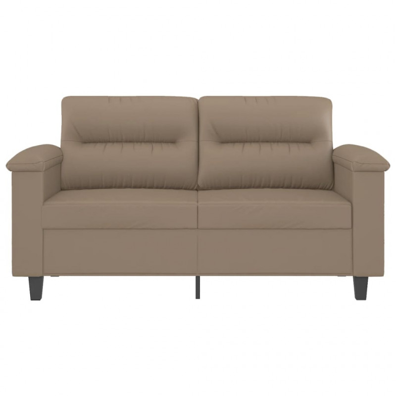 2-osobowa sofa, kolor cappuccino, 120 cm, sztuczna skóra