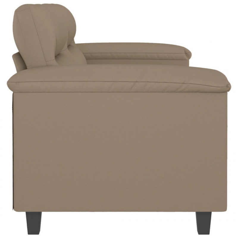 2-osobowa sofa, kolor cappuccino, 120 cm, sztuczna skóra