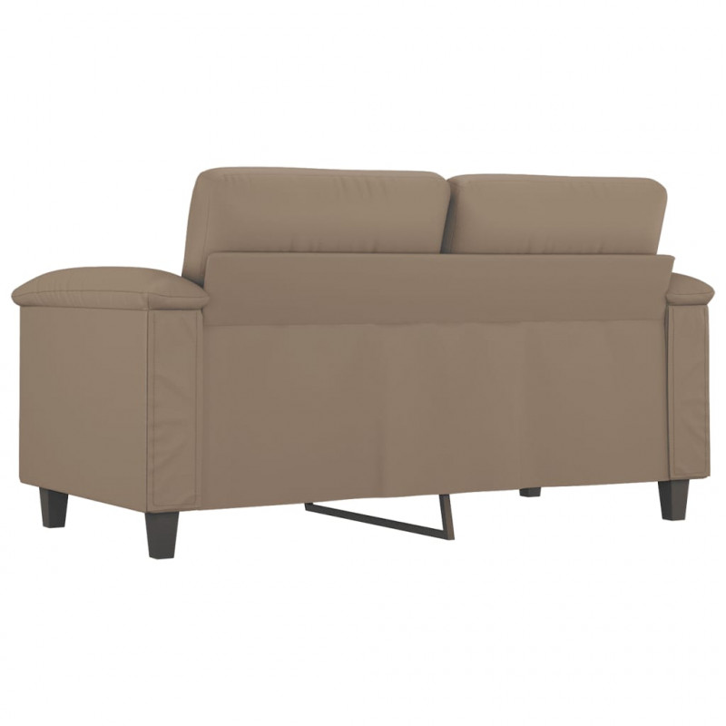 2-osobowa sofa, kolor cappuccino, 120 cm, sztuczna skóra