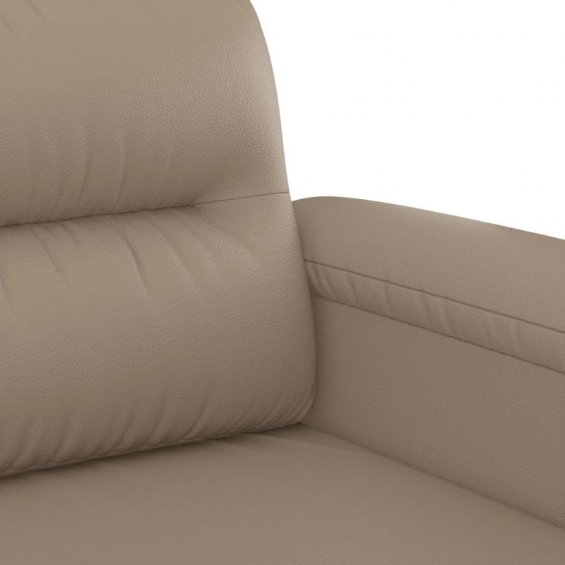 2-osobowa sofa, kolor cappuccino, 120 cm, sztuczna skóra