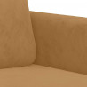 Sofa 3-osobowa, brązowa, 180 cm, tapicerowana aksamitem