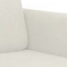 Sofa 3-osobowa, kremowy, 180 cm, tapicerowana aksamitem