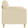 2-osobowa sofa, kremowa, 120 cm, tapicerowana tkaniną
