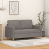 Sofa 2-osobowa, kolor taupe, 120 cm, tapicerowana tkaniną