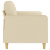 2-osobowa sofa, kremowa, 140 cm, tapicerowana tkaniną