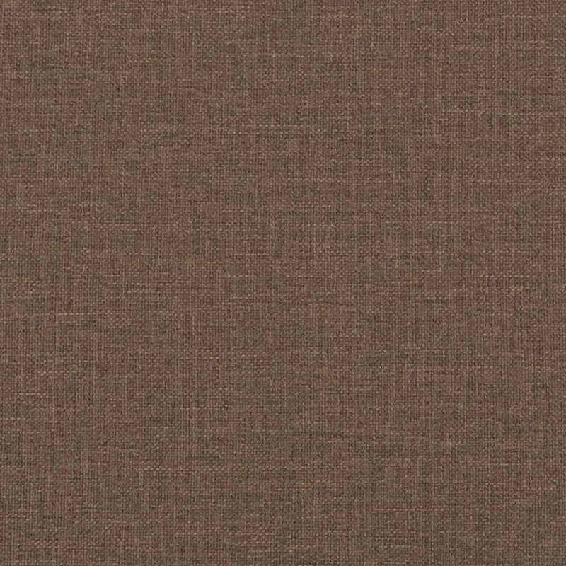 Sofa 2-osobowa, brązowa, 140 cm, tapicerowana tkaniną