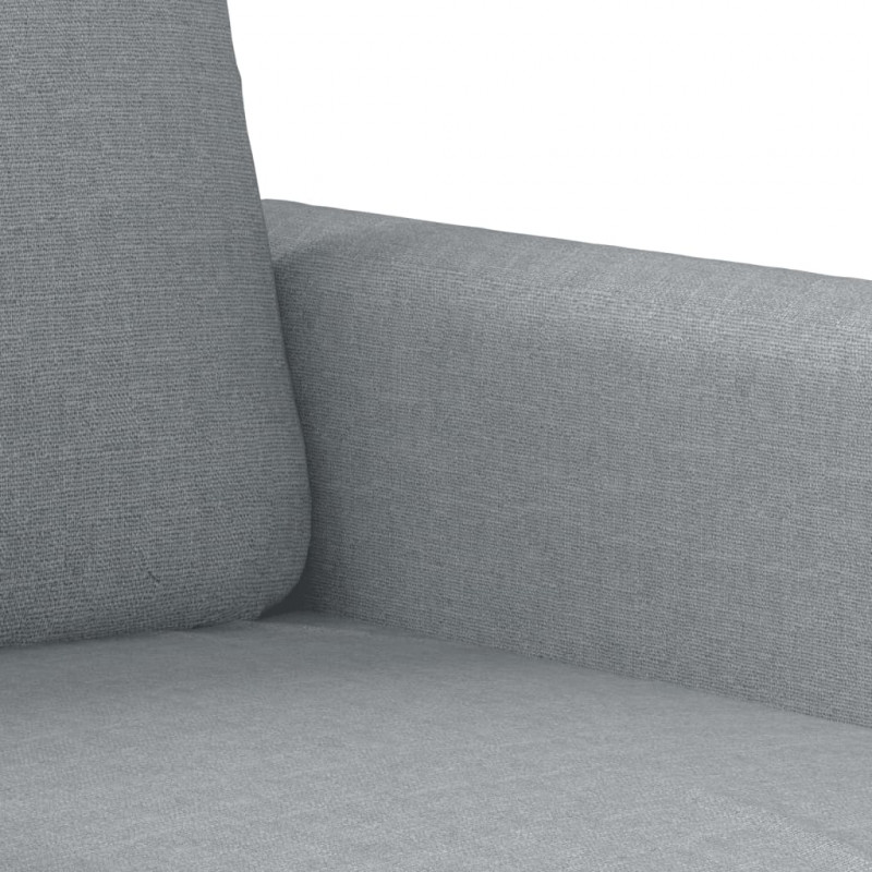 Sofa 3-osobowa, jasnoszara, 180 cm, tapicerowana tkaniną
