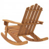 Fotel bujany Adirondack, lite drewno akacjowe