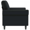 2-osobowa sofa, czarna, 120 cm, sztuczna skóra