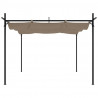 Pergola ze zwijanym dachem, taupe, 295x292x230 cm