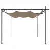 Pergola ze zwijanym dachem, taupe, 295x292x230 cm