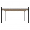 Pergola ze zwijanym dachem, taupe, 395x292x230 cm