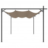 Pergola ze zwijanym dachem, taupe, 395x292x230 cm
