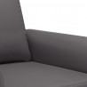 2-osobowa sofa, szary, 120 cm, sztuczna skóra