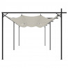 Pergola ze zwijanym dachem, kremowa, 589x292x230 cm