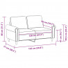 2-osobowa sofa, winna czerwień, 120 cm, sztuczna skóra