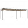 Pergola ze zwijanym dachem, taupe, 589x292x230 cm