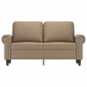 2-osobowa sofa, kolor cappuccino, 120 cm, sztuczna skóra