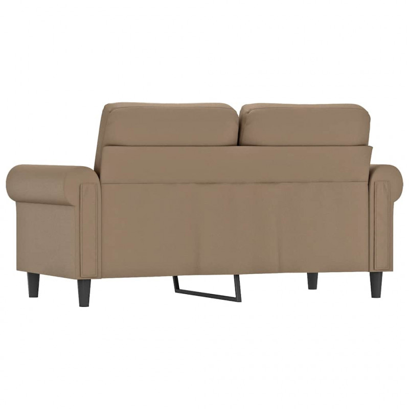 2-osobowa sofa, kolor cappuccino, 120 cm, sztuczna skóra