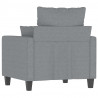 2-osobowa sofa, szary, 140 cm, sztuczna skóra