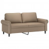 2-osobowa sofa, kolor cappuccino, 140 cm, sztuczna skóra