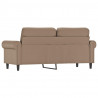 2-osobowa sofa, kolor cappuccino, 140 cm, sztuczna skóra