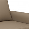 2-osobowa sofa, kolor cappuccino, 140 cm, sztuczna skóra