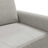 Fotel, jasnoszary, 60 cm, obity aksamitem