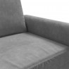 Fotel, ciemnoszary, 60 cm, obity aksamitem