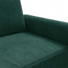 Fotel, ciemnozielony, 60 cm, obity aksamitem