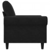 Fotel, czarny, 60 cm, obity aksamitem