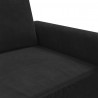 Fotel, czarny, 60 cm, obity aksamitem