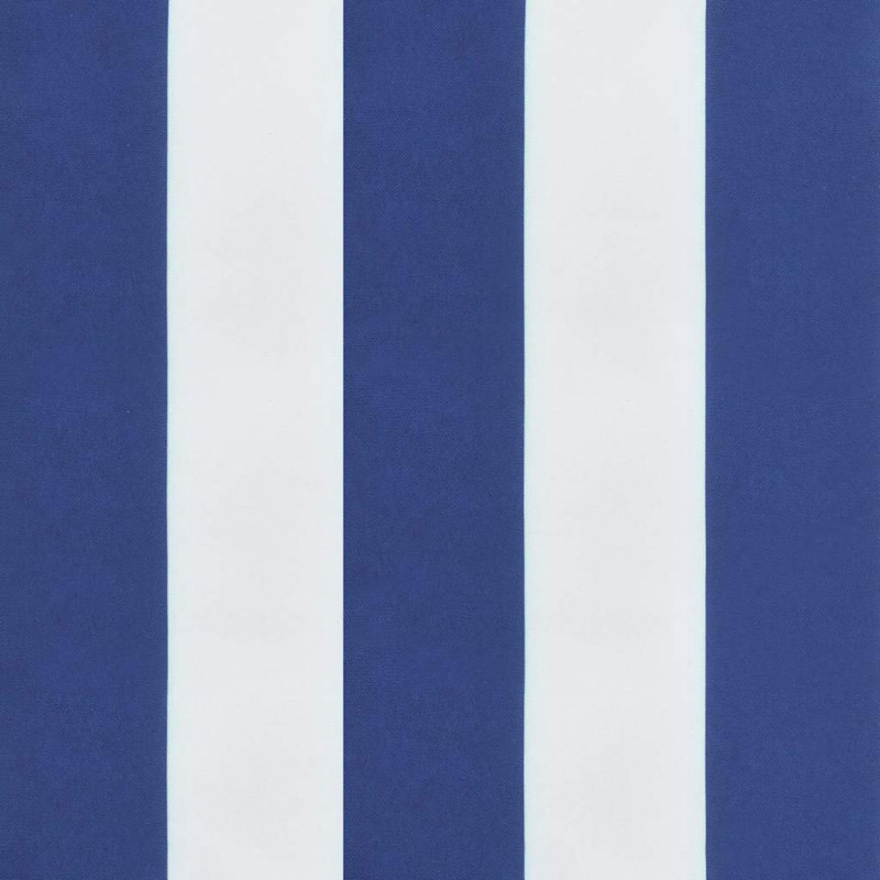 Poduszki na krzesła, 6 szt., niebiesko-białe paski, 120x50x7 cm