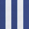 Poduszki na krzesła, 6 szt., niebiesko-białe paski, 120x50x7 cm