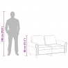 Sofa 2-osobowa, jasnoszara, 120 cm, tapicerowana aksamitem