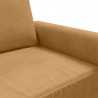 Sofa 2-osobowa, brązowy, 120 cm, tapicerowana aksamitem