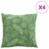 Poduszki rozrzucone Liść 4 pcs Wzór liścia 40 x 40 cm