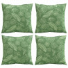Poduszki rozrzucone Liść 4 pcs Wzór liścia 40 x 40 cm