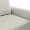 Sofa 2-osobowa, kremowy, 120 cm, tapicerowana aksamitem