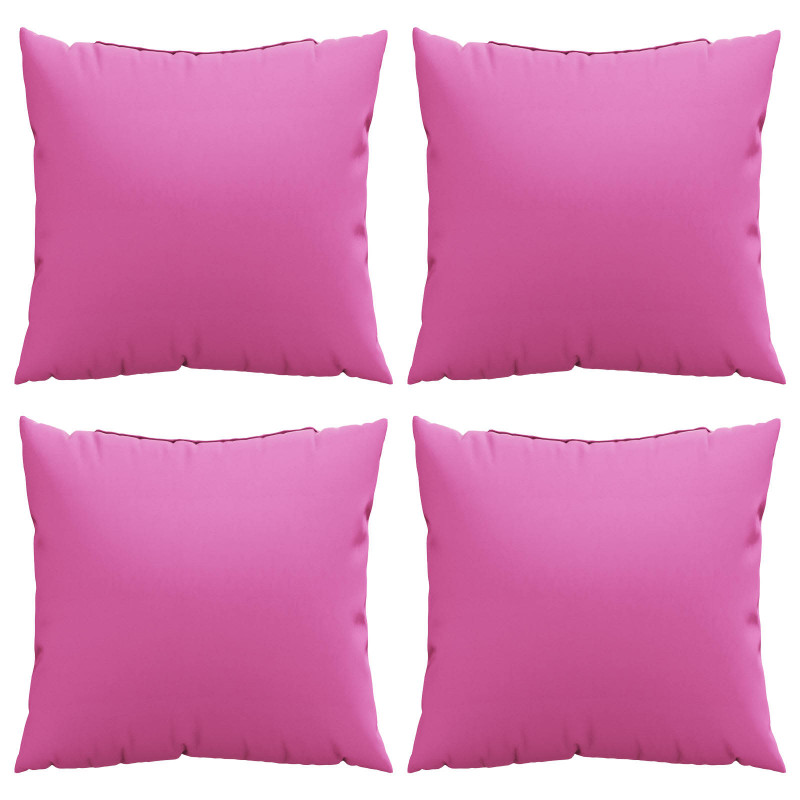 Poduszki rozrzucone Gładki z poduszką 4 pcs Różowy 40 x 40 cm