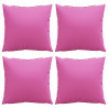 Poduszki rozrzucone Gładki z poduszką 4 pcs Różowy 40 x 40 cm