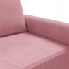 Sofa 2-osobowa, różowy, 140 cm, tapicerowana aksamitem