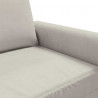 Sofa 2-osobowa, kremowy, 140 cm, tapicerowana aksamitem