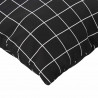 Poduszki rozrzucone Kratka 4 pcs Czarna kratka 60 x 60 cm