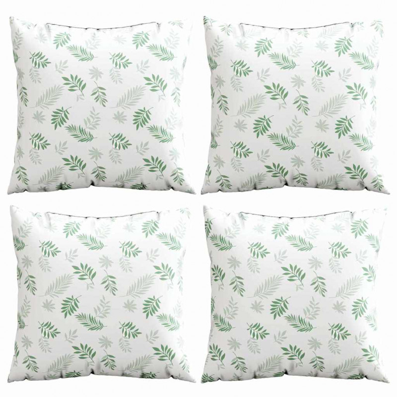 Poduszki rozrzucone Liść 4 pcs Wzór liścia 60 x 60 cm