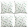 Poduszki rozrzucone Liść 4 pcs Wzór liścia 60 x 60 cm