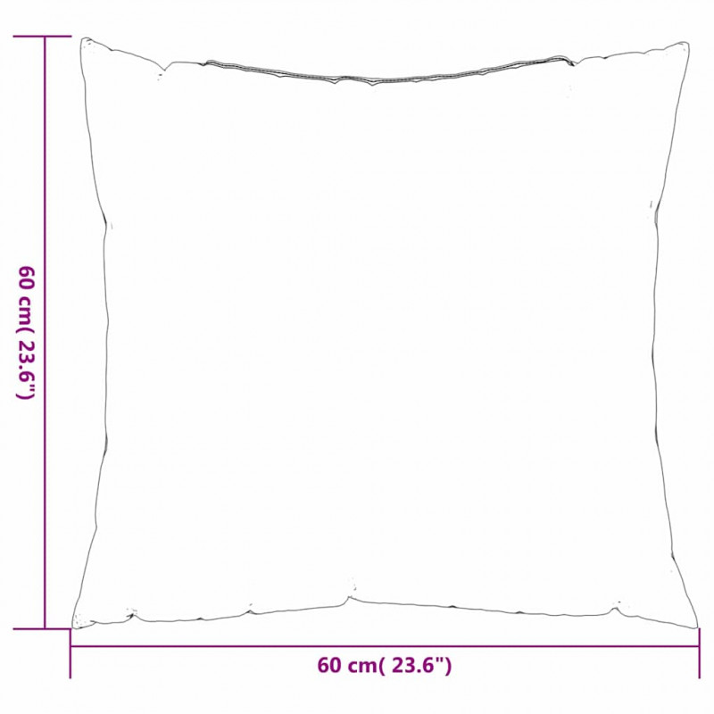 Poduszki rozrzucone Liść 4 pcs Wzór liścia 60 x 60 cm