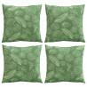 Poduszki rozrzucone Liść 4 pcs Wzór liścia 60 x 60 cm