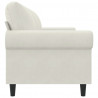 Sofa 3-osobowa, kremowy, 180 cm, tapicerowana aksamitem